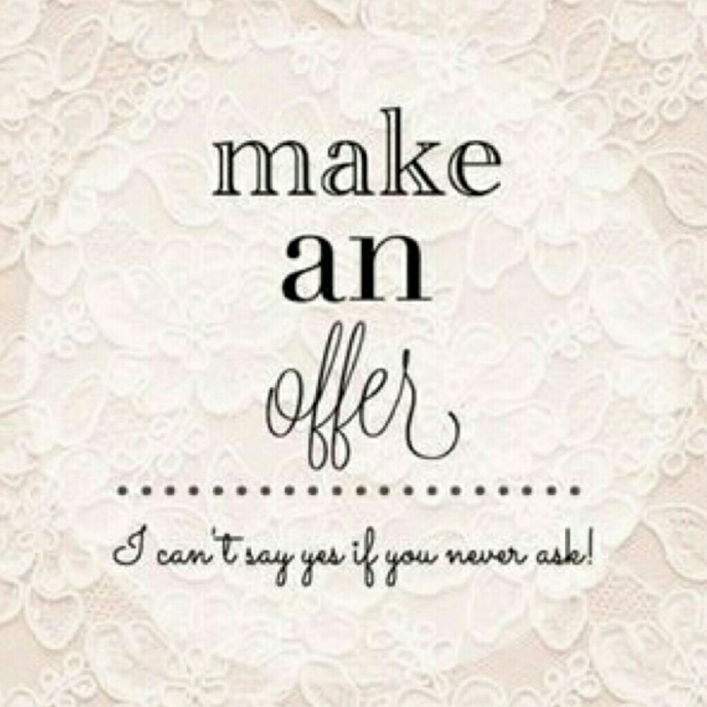 Reasonable offers accepted
